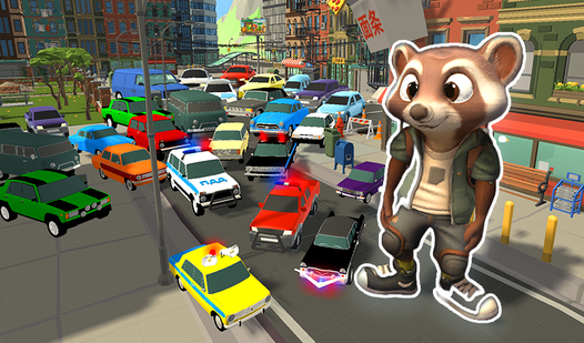 Raccoon AYOK Runs Away from the Chase!