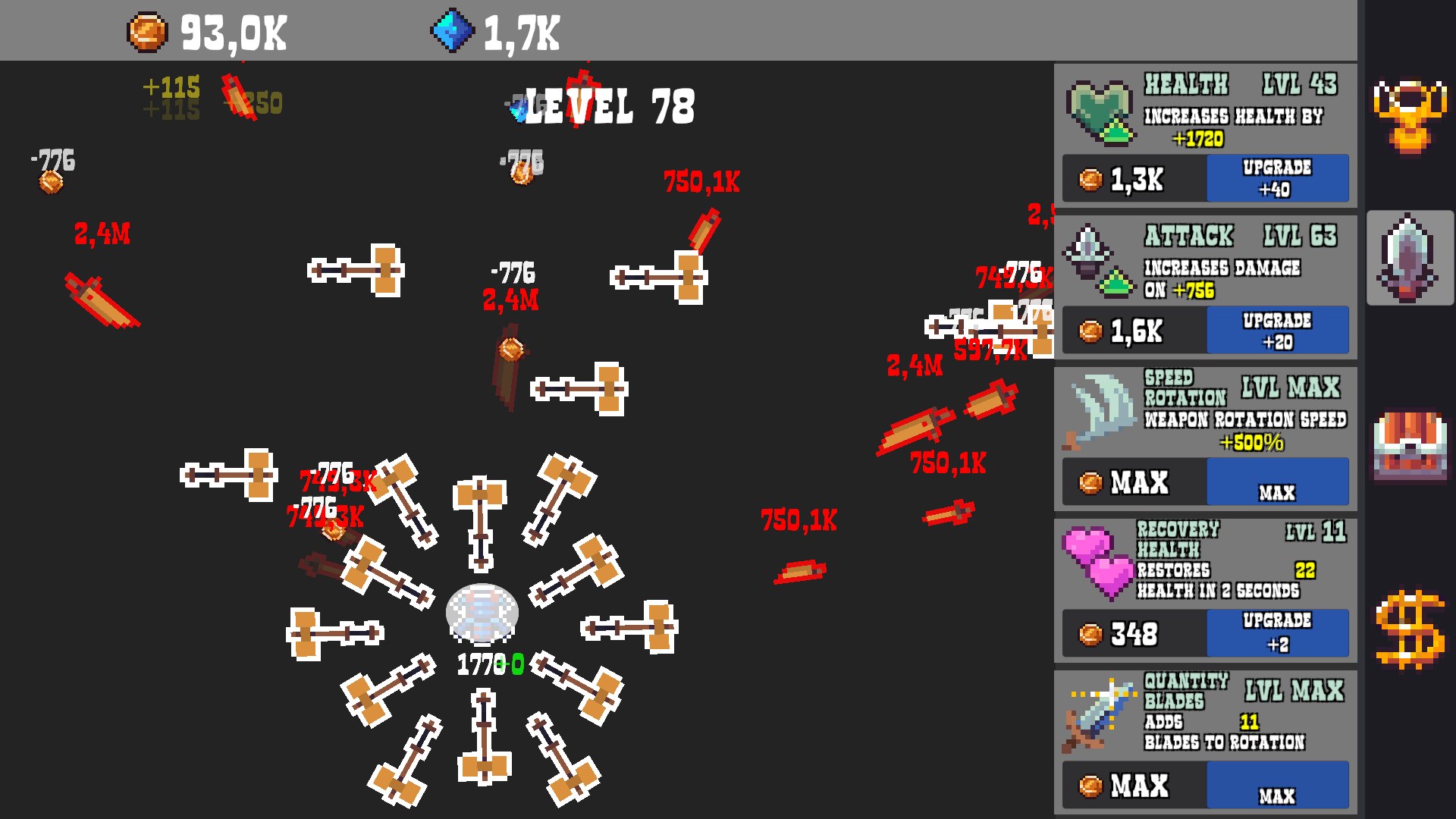 Weapons battle screenshot