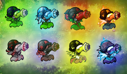 Evolution of the Peashooters Elements