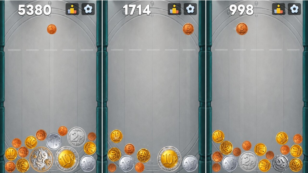 Рубль 2048: Соединяй монеты — screenshot 2