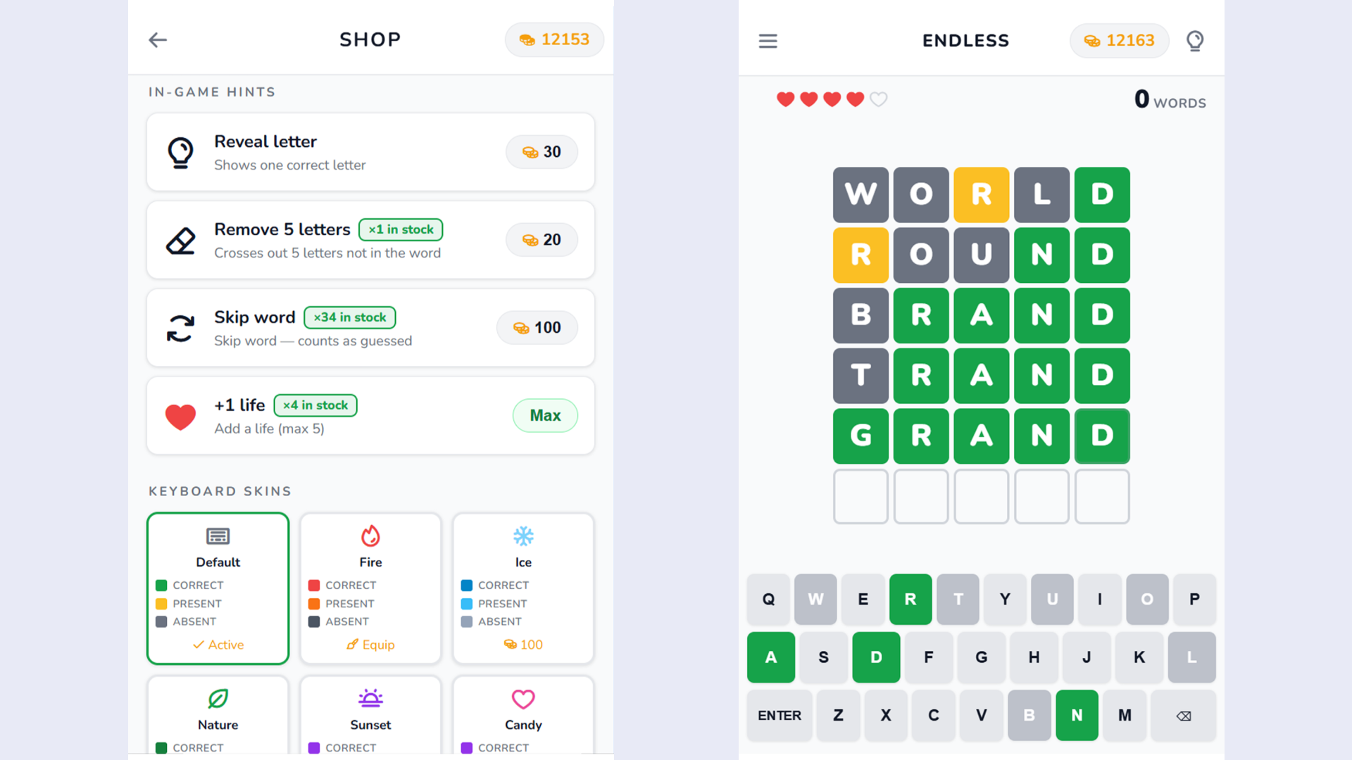 Wordlet: Guess the word — screenshot 2