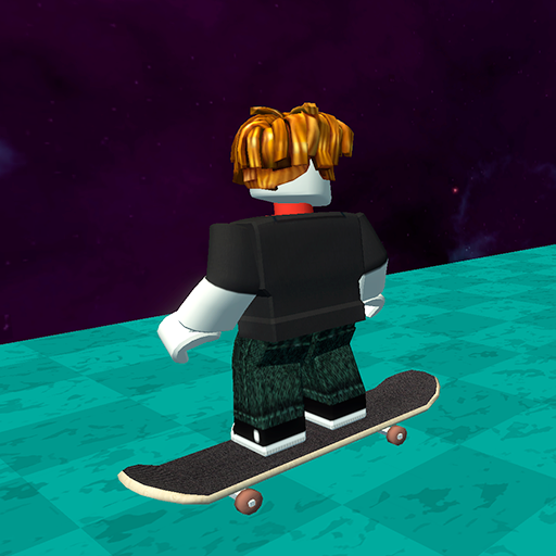 Obby: space skateboard icon