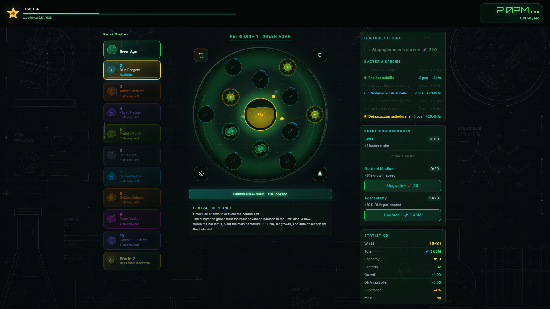 Bacteria Laboratory — screenshot 2