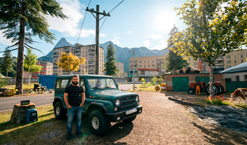 Rus Sürücü UAZ Hunter