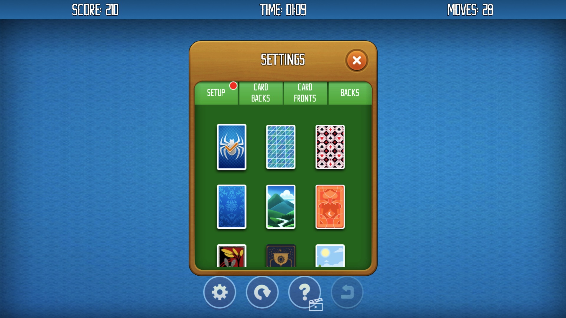 Spider Solitaire Four Suits screenshot