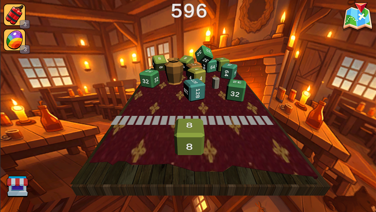 2048 Слияние кубов в 3D! — screenshot 3
