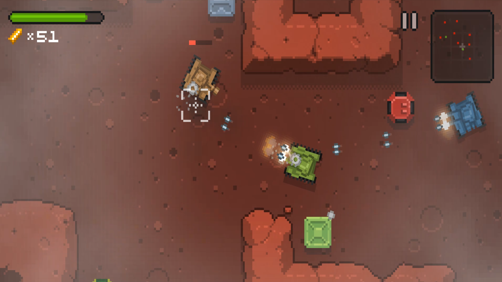 Tanks Brawl War 2D screenshot