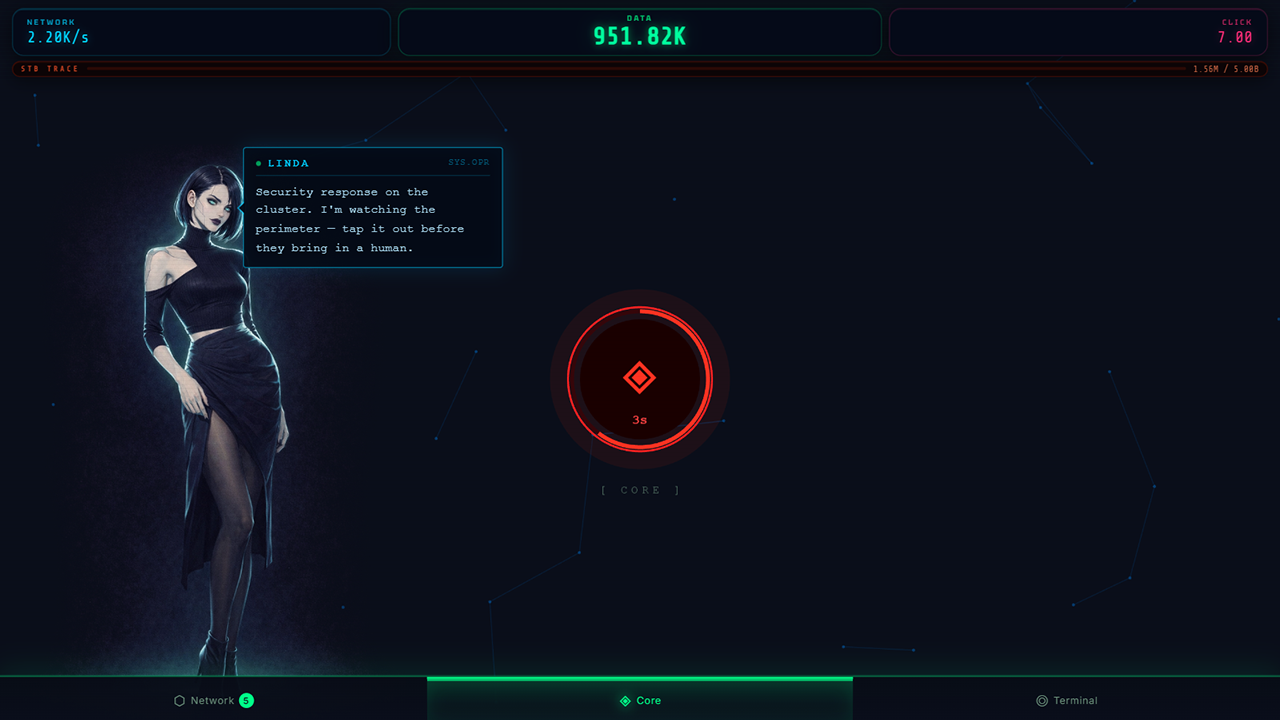 Signal Empire: cyberpunk clicker — screenshot 3