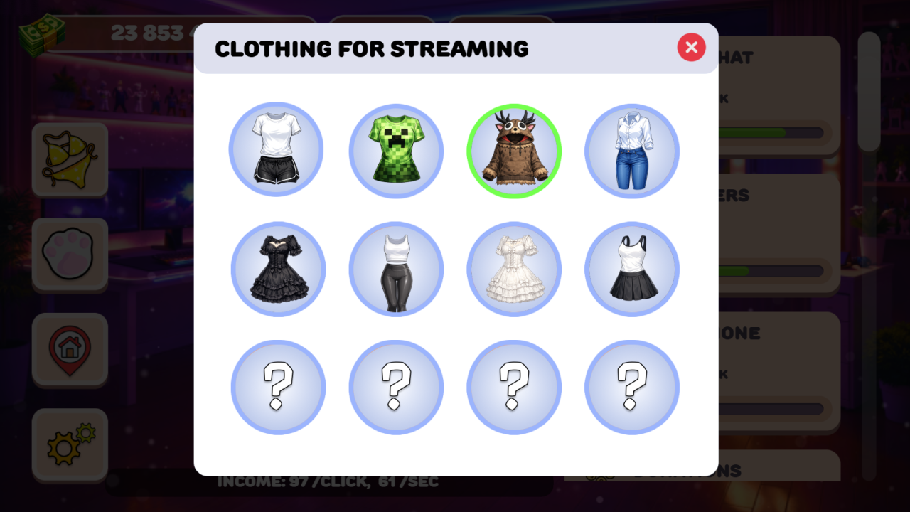 Only Taps! Streamer Clicker Simulator — screenshot 5