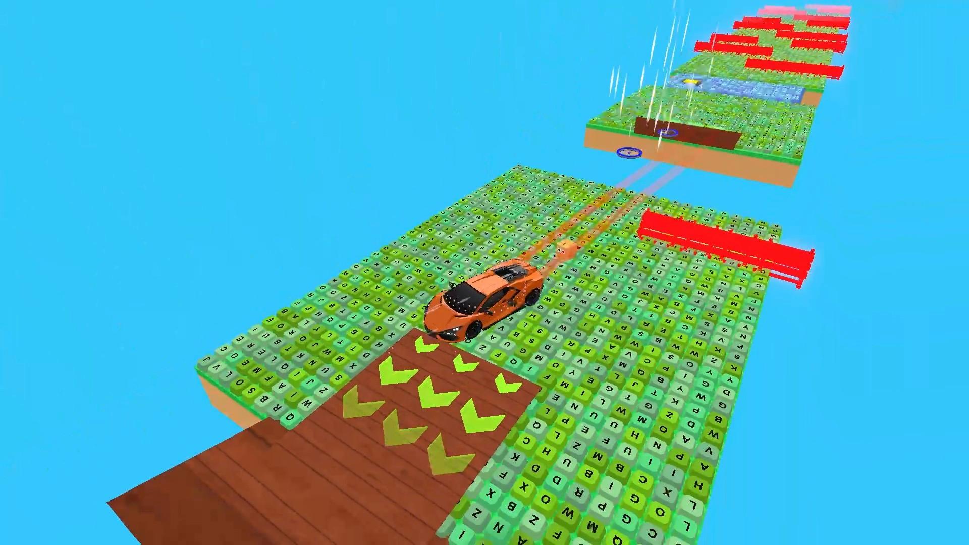 Obby: Supercar Race on a Giant Keyboard screenshot