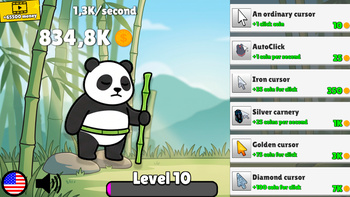 Clicker with panda
