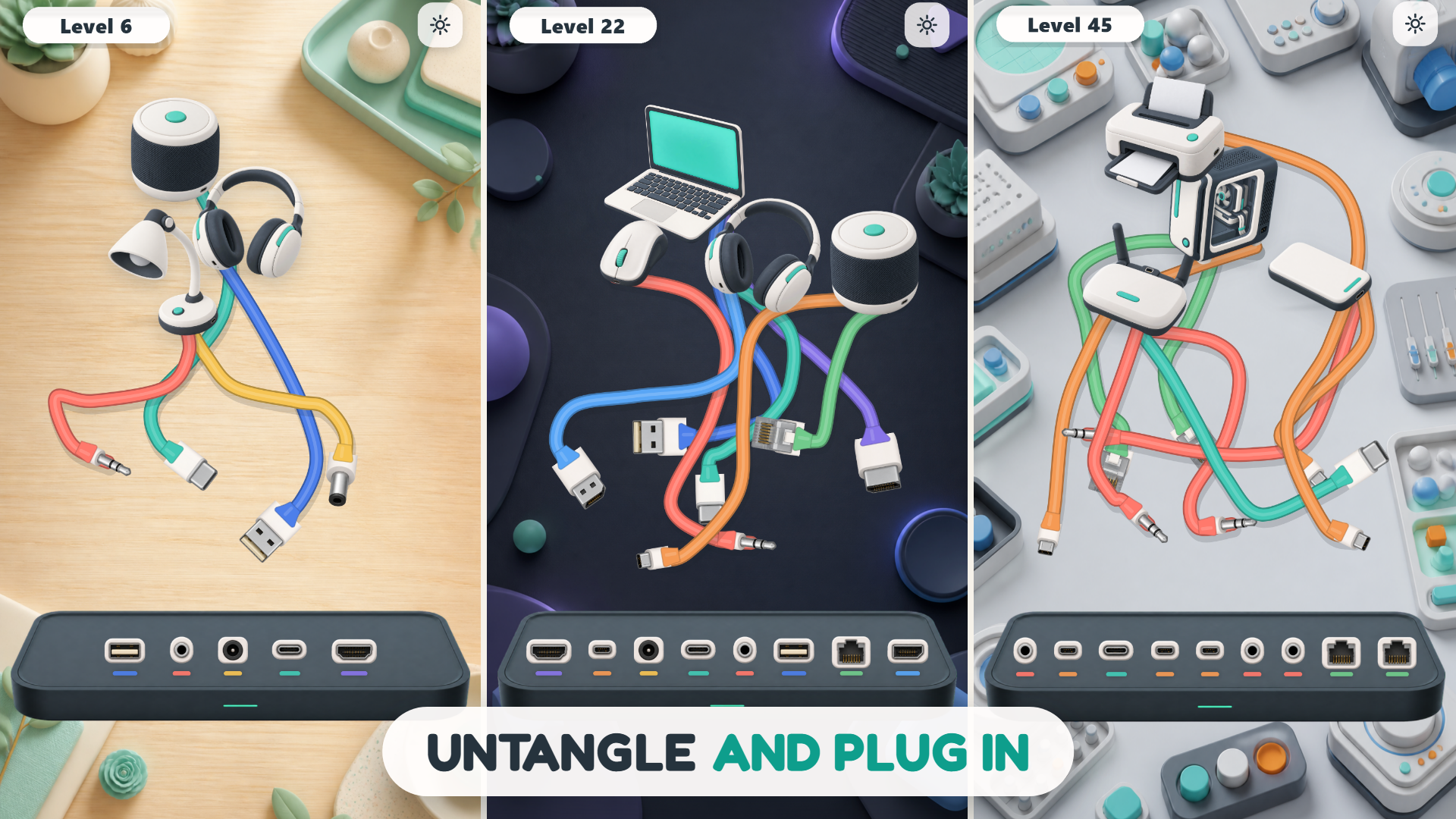 Untangle Cables! ASMR — screenshot 1