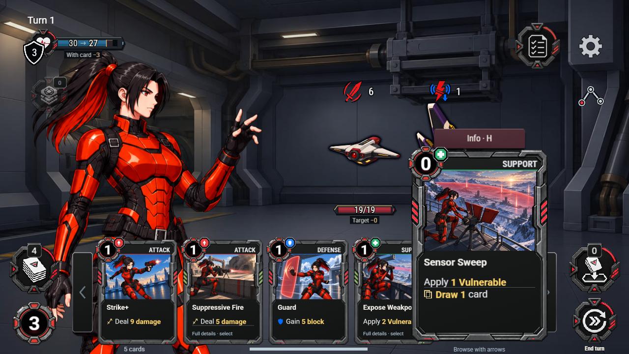 Containment Protocol: Roguelike Deckbuilder — screenshot 1
