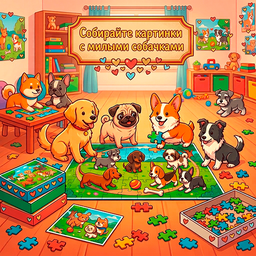 Пазлы с собачками