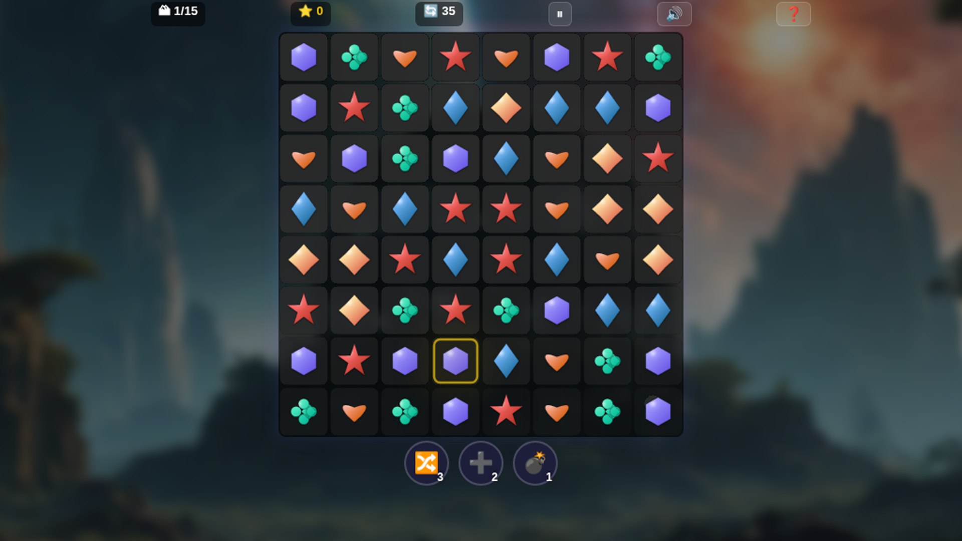Match-3: Открой картинку — screenshot 1