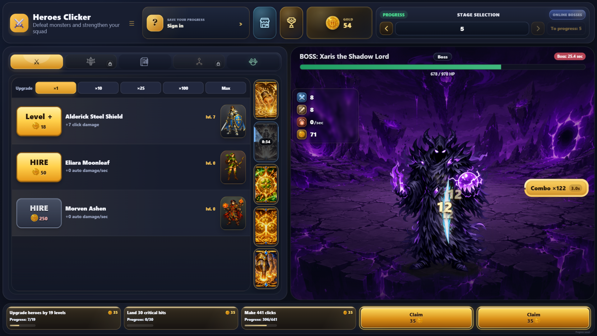Heroes Clicker screenshot 3