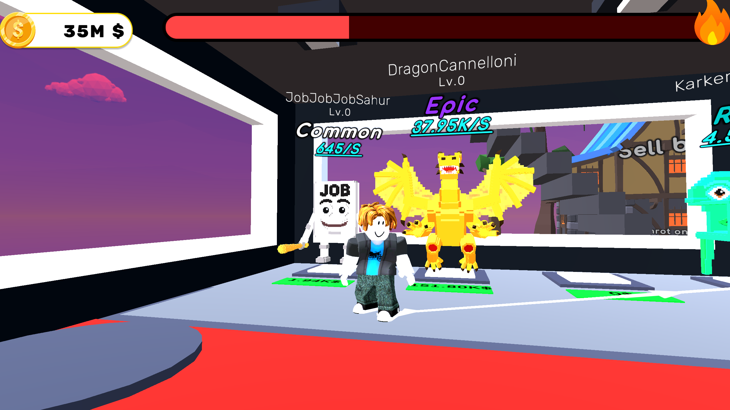 Save Brainrot from the Fire Rescuer Obby +1 Tycoon screenshot