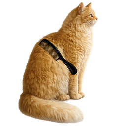Comb the cat