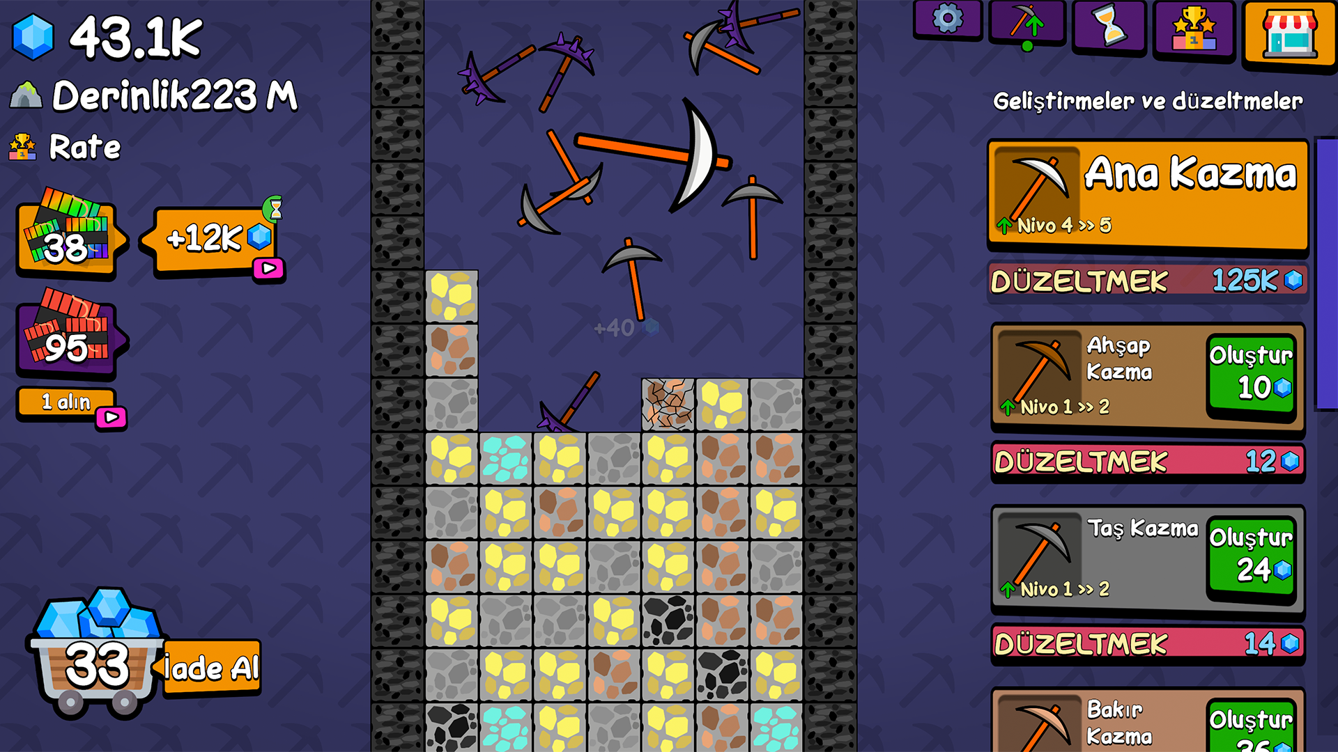 Mine Pickaxe Clicker screenshot 16