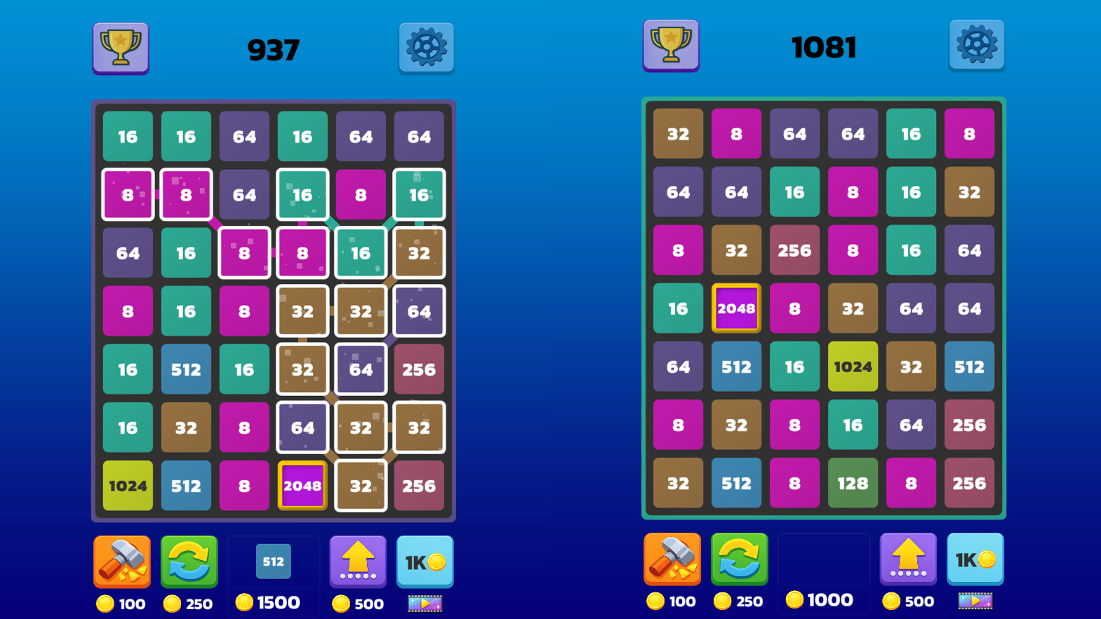 2048 Line Merge — screenshot 4