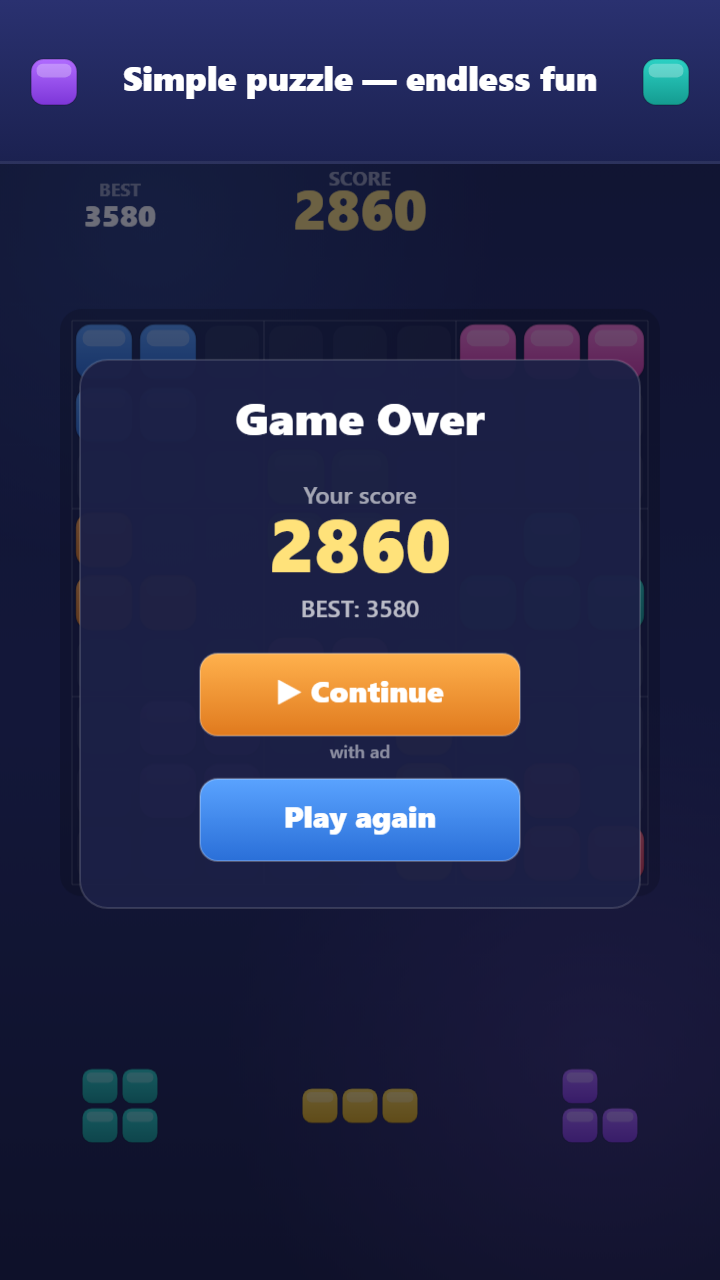Gems: Block Puzzle 9×9 screenshot 5
