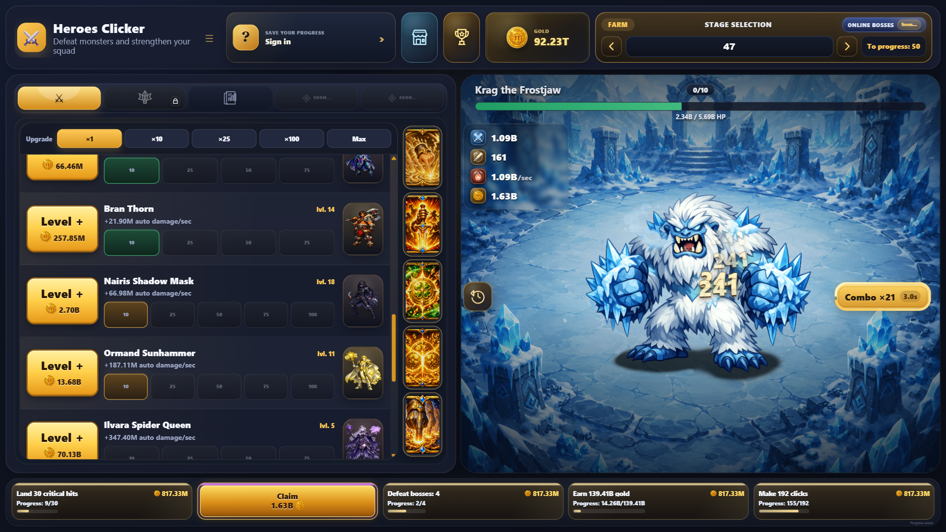 Heroes Clicker — screenshot 3