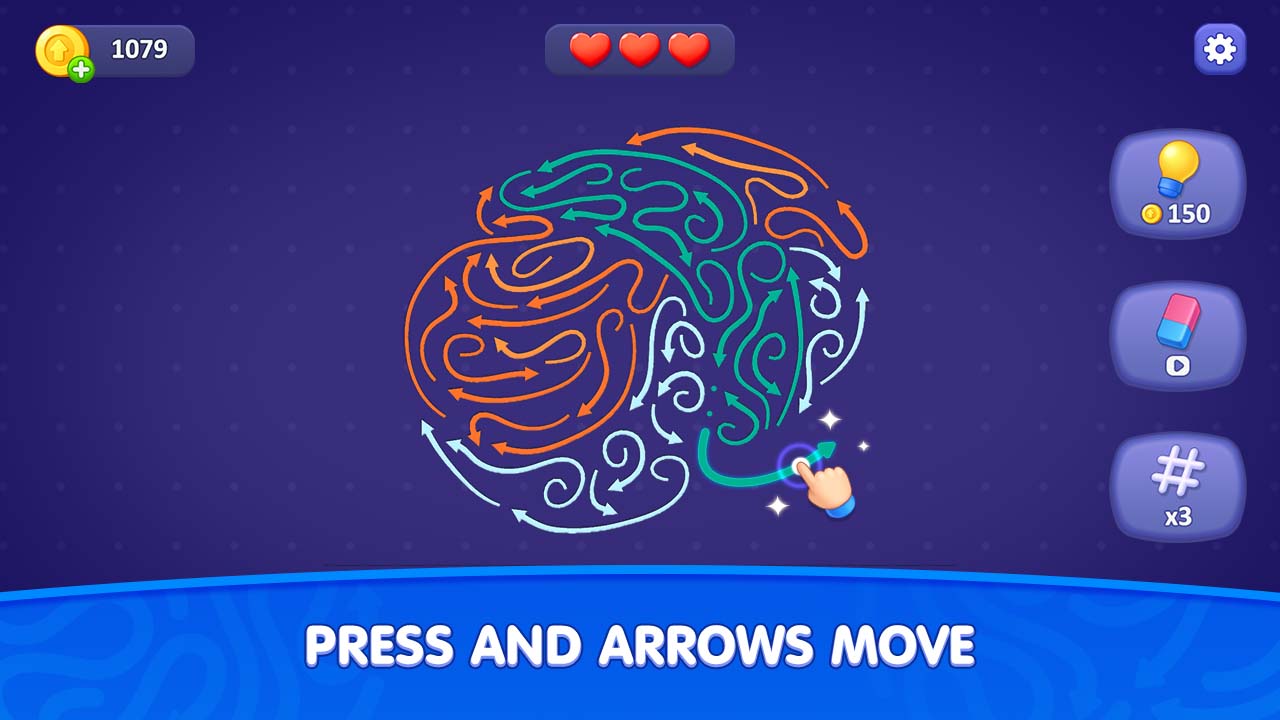 Tap Away Arrow Art screenshot