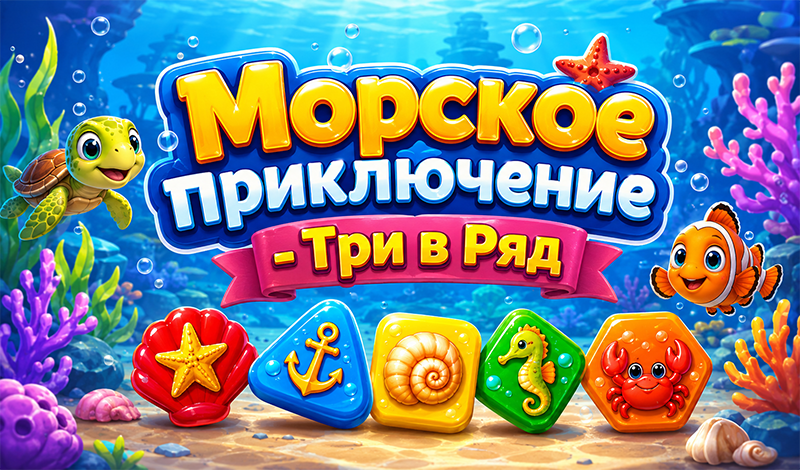Морское приключение - Три в Ряд game cover