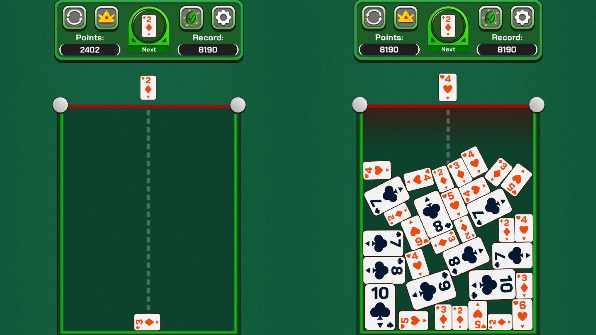Merge the cards. Get to the ace! screenshot