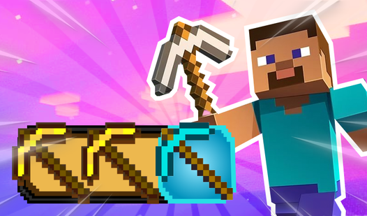 Craft a pickaxe and dig: Merge Noob