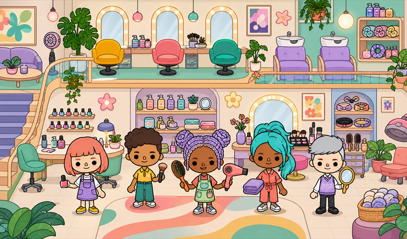 Toсa World: Beauty Salon game cover