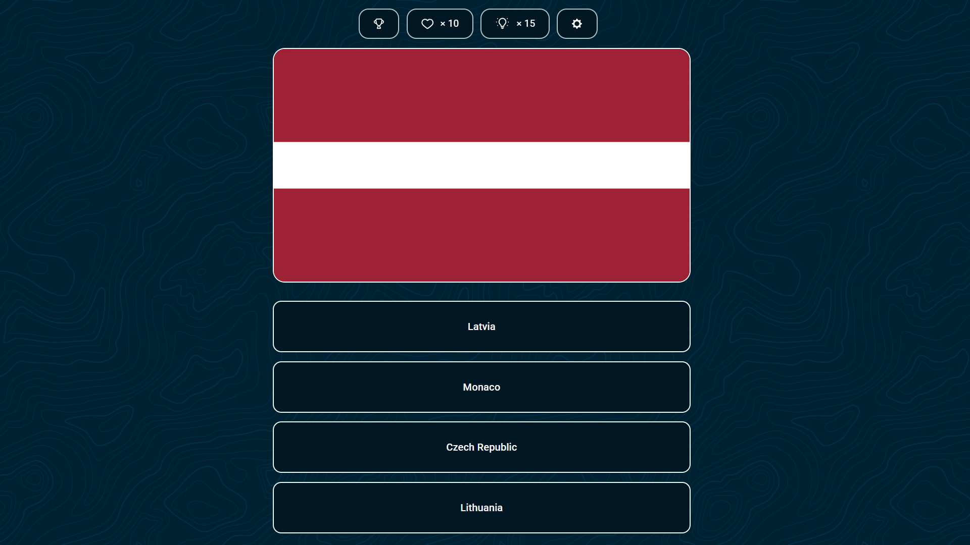 Flags screenshot