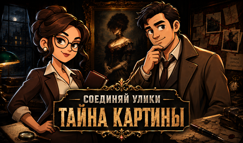 Соединяй Улики - Тайна Картины game cover