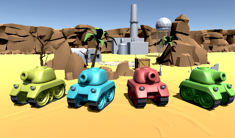 Tank Battle (2, 3, 4 players) game cover