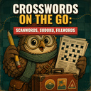 Crosswords on the Go: Scanwords, Sudoku, Fillwords