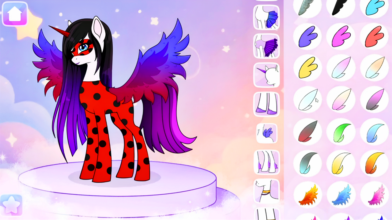Pony Creator - dress up game for girls screenshot