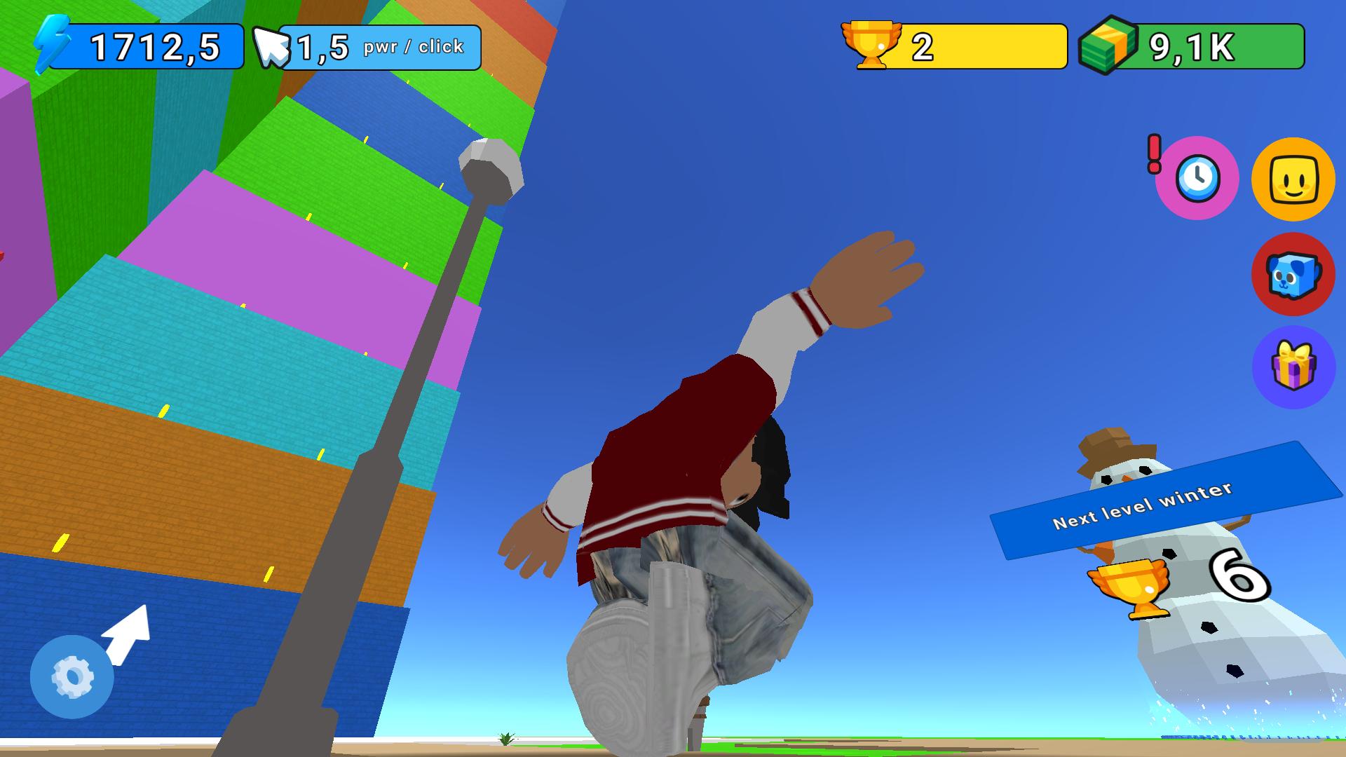 Obby: pump your jump power and collect cups — screenshot 2
