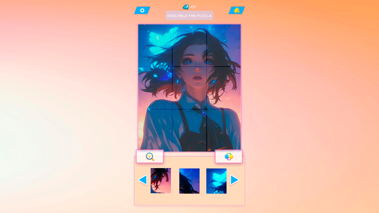 Cute Puzzles: Build an Anime & Animal Collection! — screenshot 1