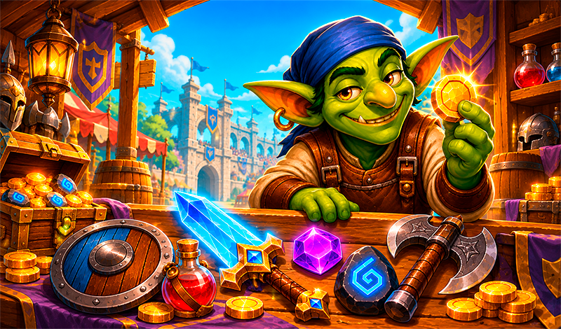 Goblin's Shop Battlers game cover