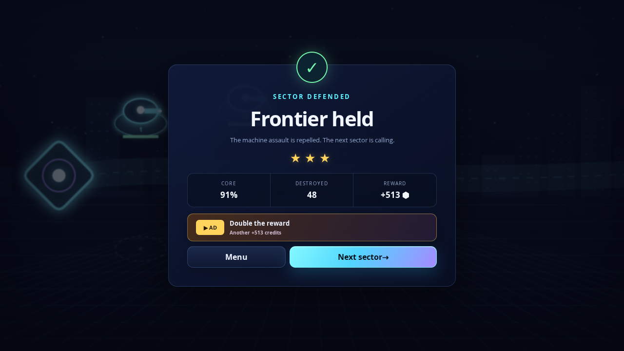 Neon Frontier: Merge Defense — screenshot 4