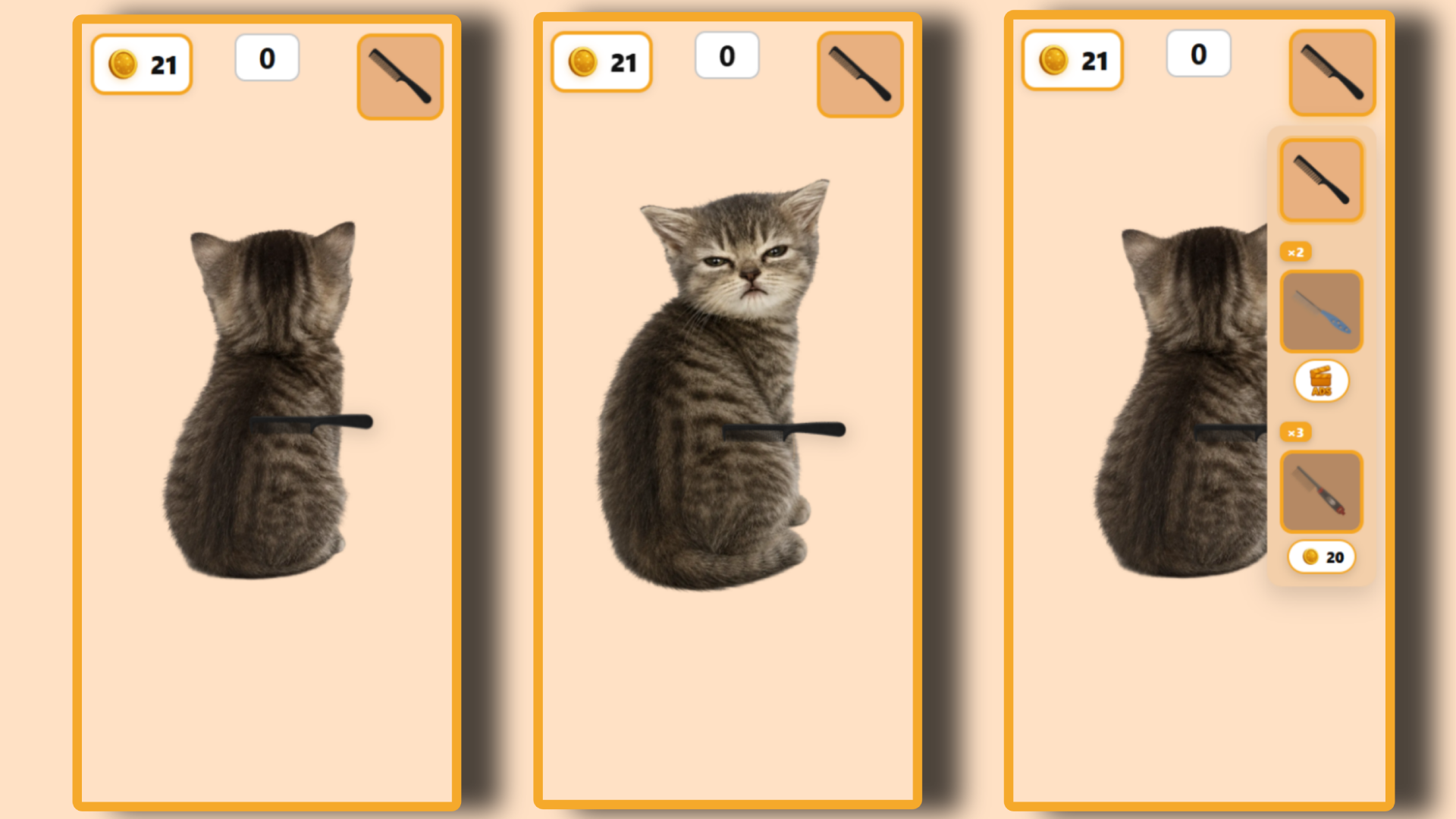 Brush the Cat — screenshot 2