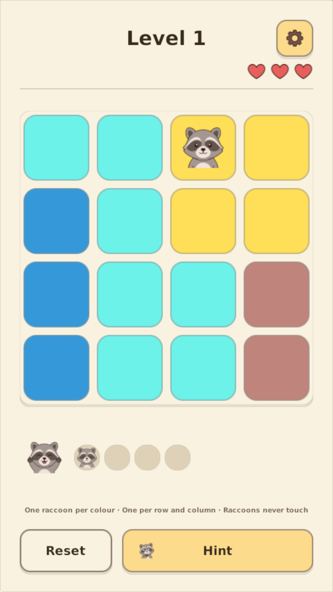 Raccoodoku: Place the Raccoons screenshot 10