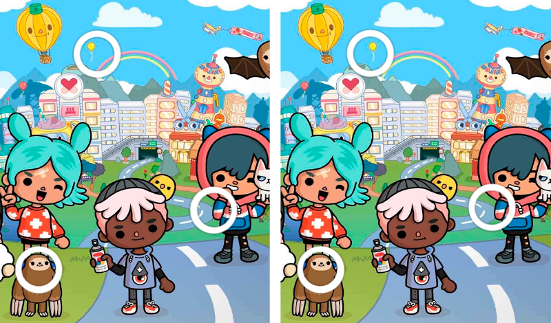 Toca Boca: Spot the differences! game cover