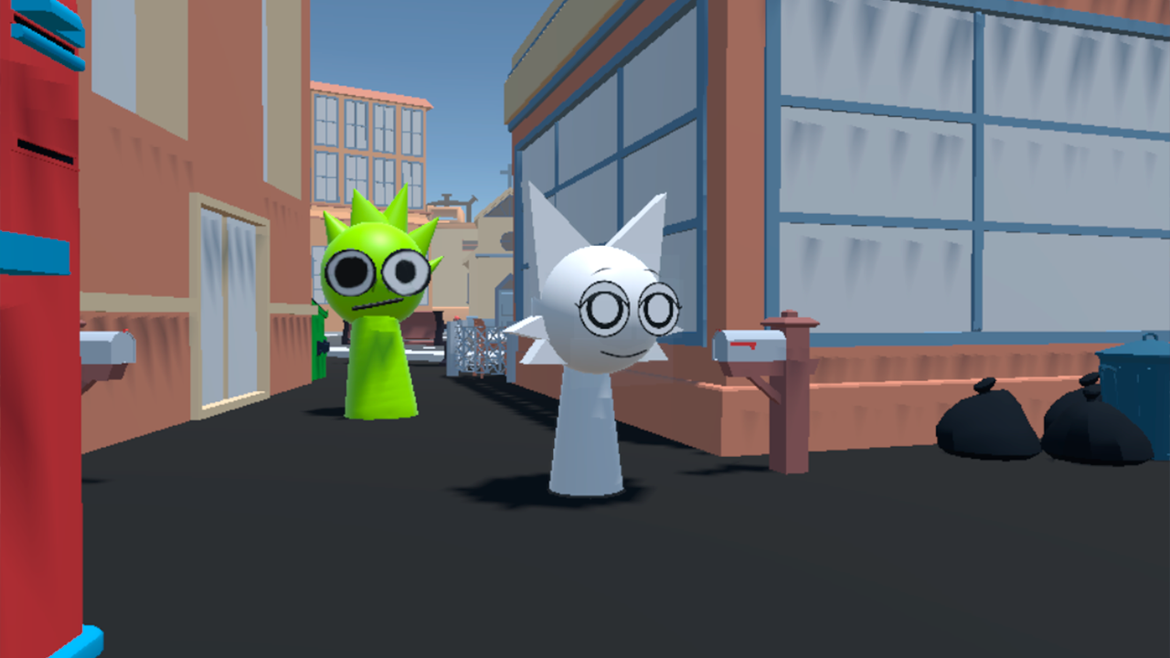Sprunki 3D: Hide and Seek in the City screenshot
