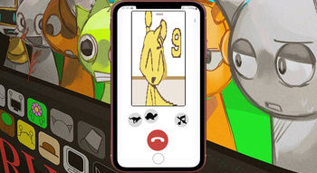 Horror Black's phone