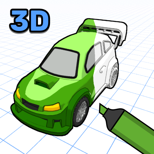 3D Coloring Book: Cars icon