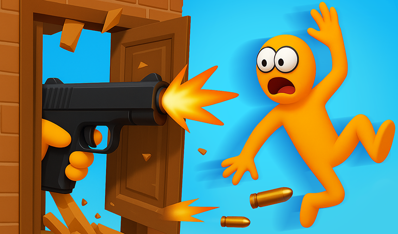 Ragdoll Gun Shooter! Cannon Spinner Playground game cover