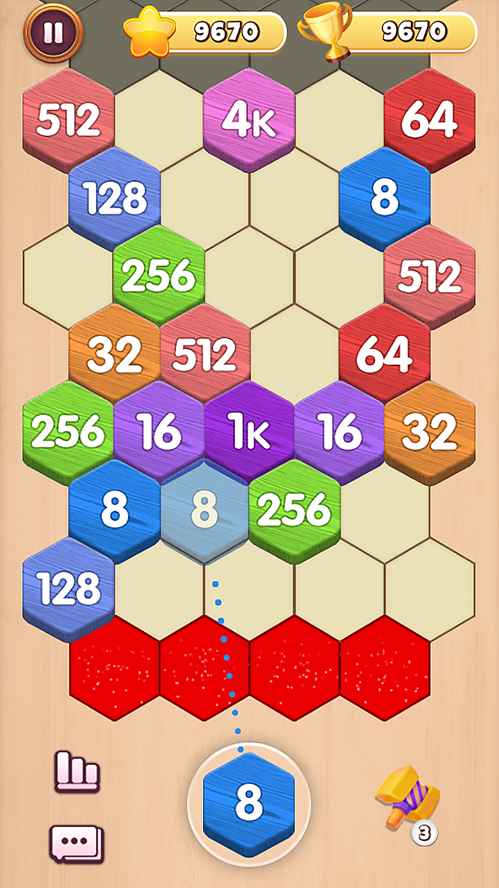 Hexa Shooter 2048 screenshot 4