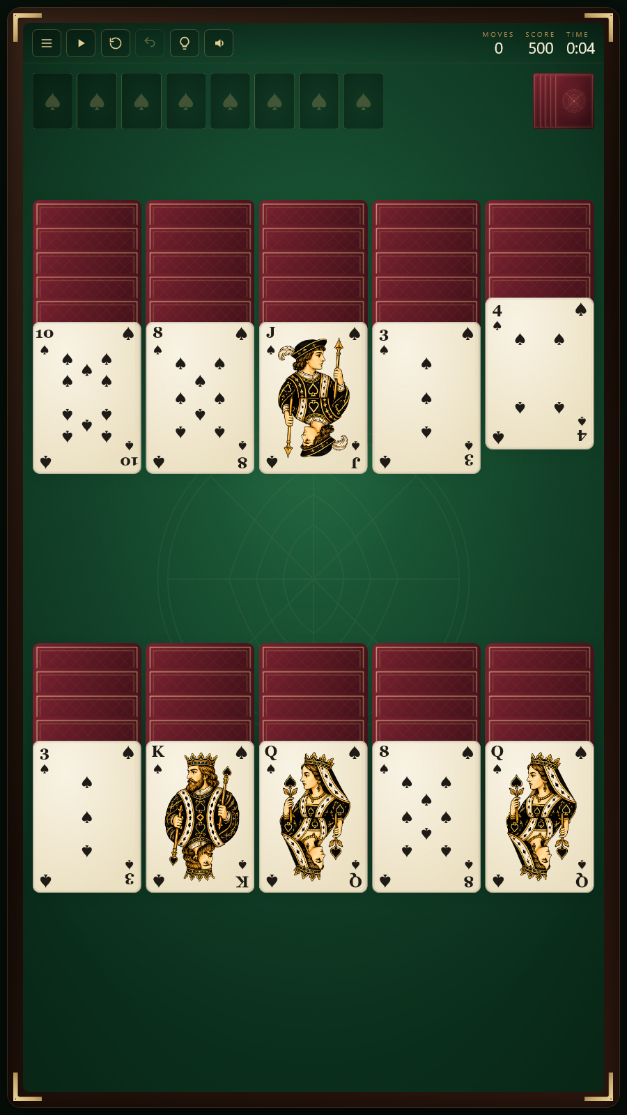 Spider Solitaire Premium screenshot 4