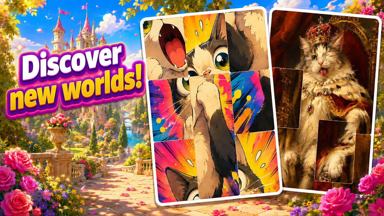 Assemble the Picture: Puzzle Solitaire — screenshot 1